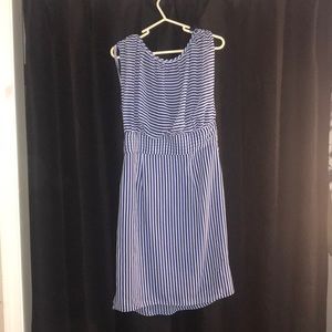 Blue and white Stripped dress